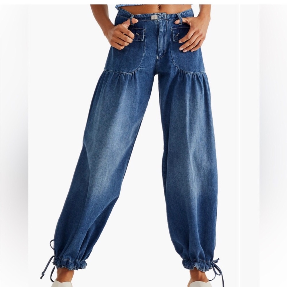 Free People Blue Flare Jeans
